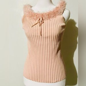 Jennings Top Silk Spandex Blend Pink pastel feminine Romantic Women’s M